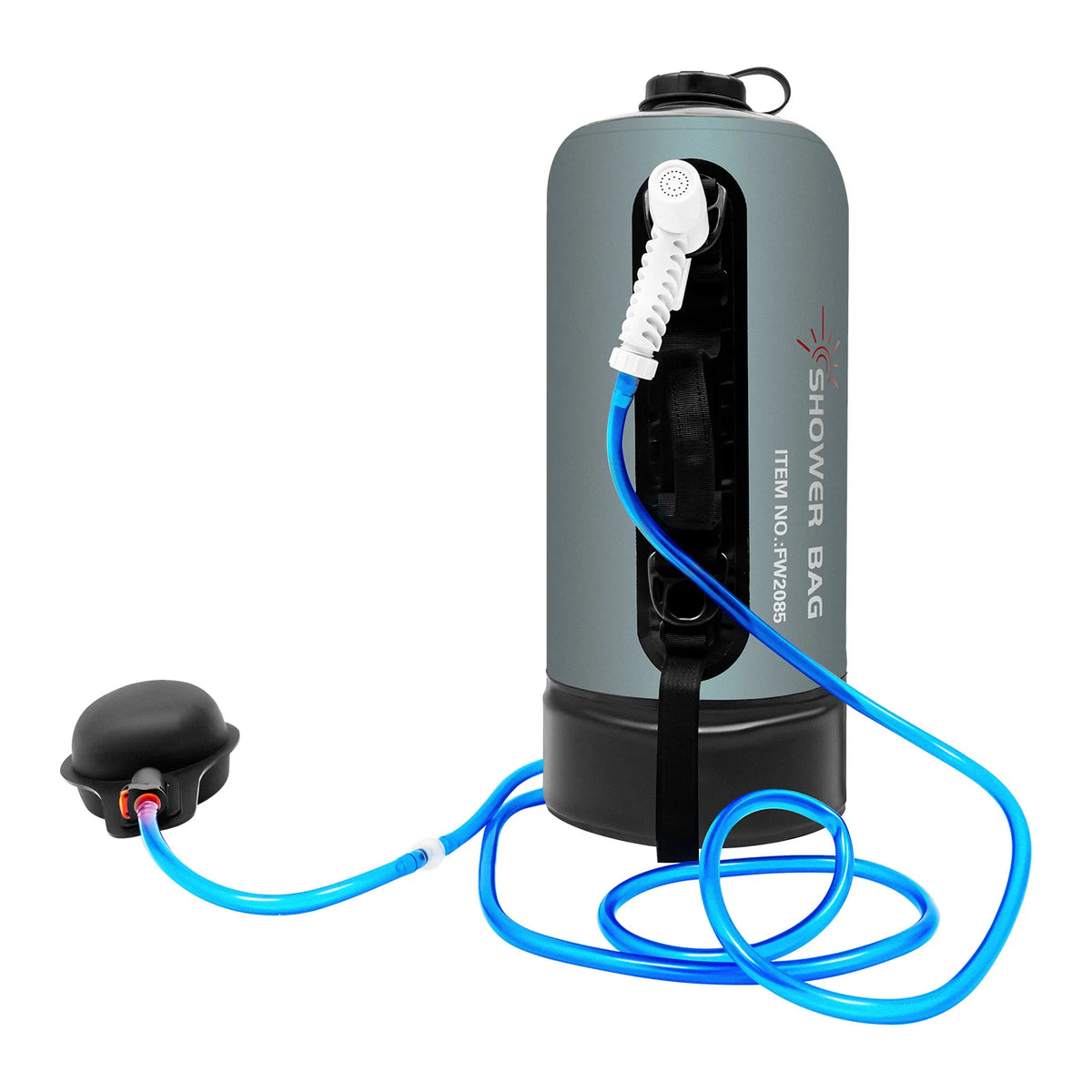 Bymaocar Portable Solar Camping Shower Bag With Hose For Travel