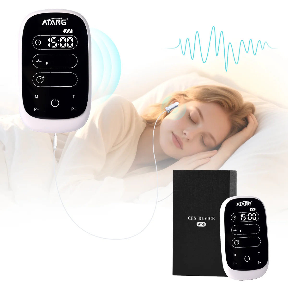 ATANG CES Brain Stimulation Device For Sleep Aid Relaxation