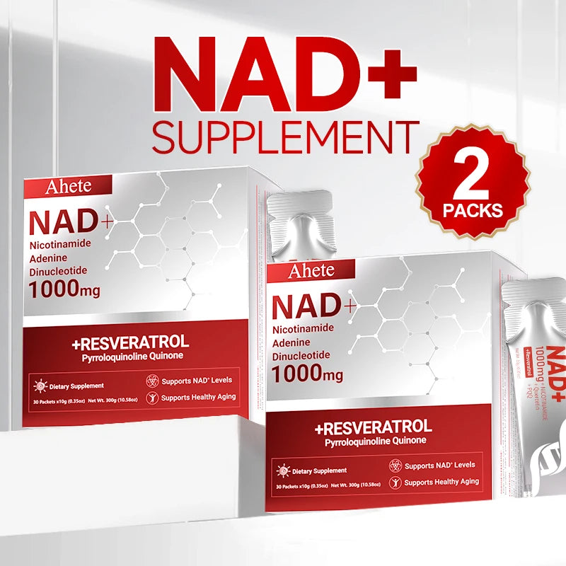 Ahete NAD Supplement With Nicotinamide And Resveratrol