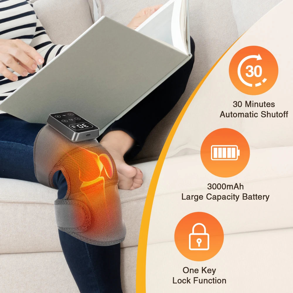 Hailicare Electric Knee Massager With Heat And Vibration Therapy