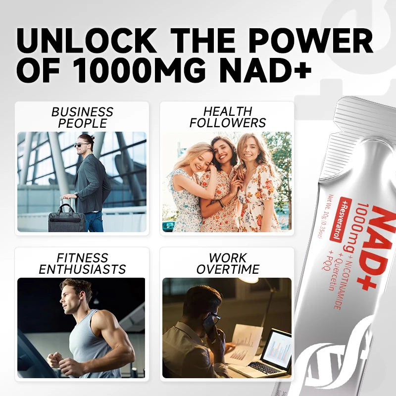 Ahete NAD Supplement With Nicotinamide And Resveratrol