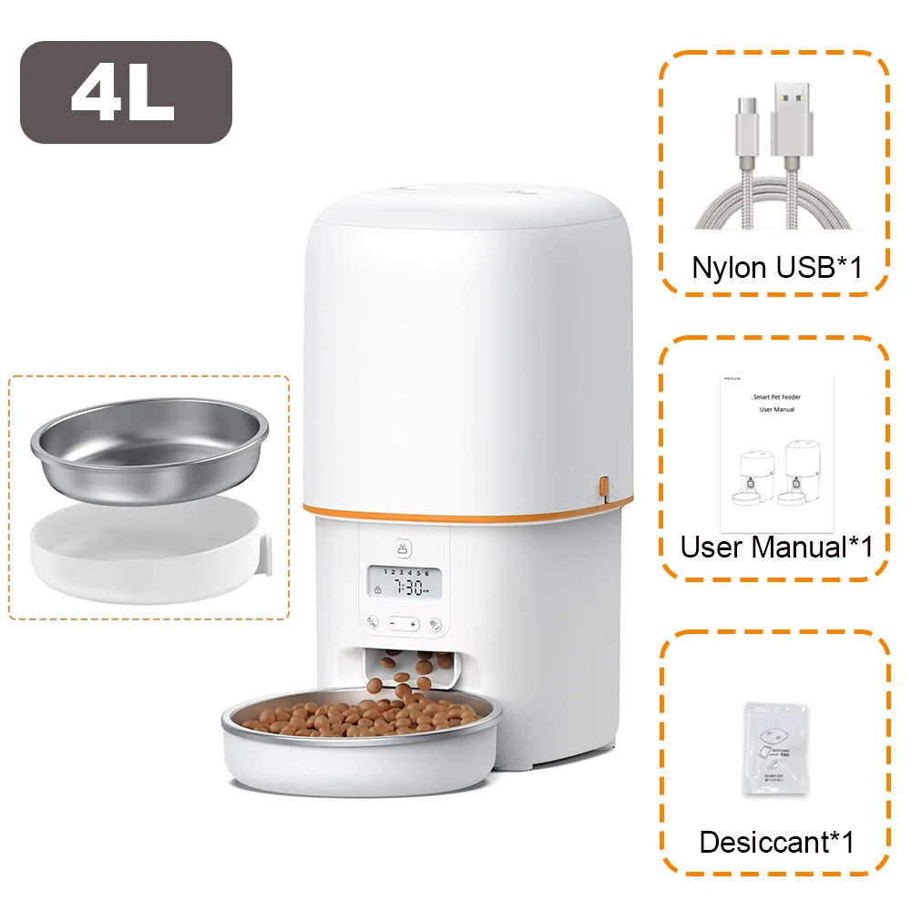 Nityers Automatic Cat Feeder With Voice Recorder And Timer