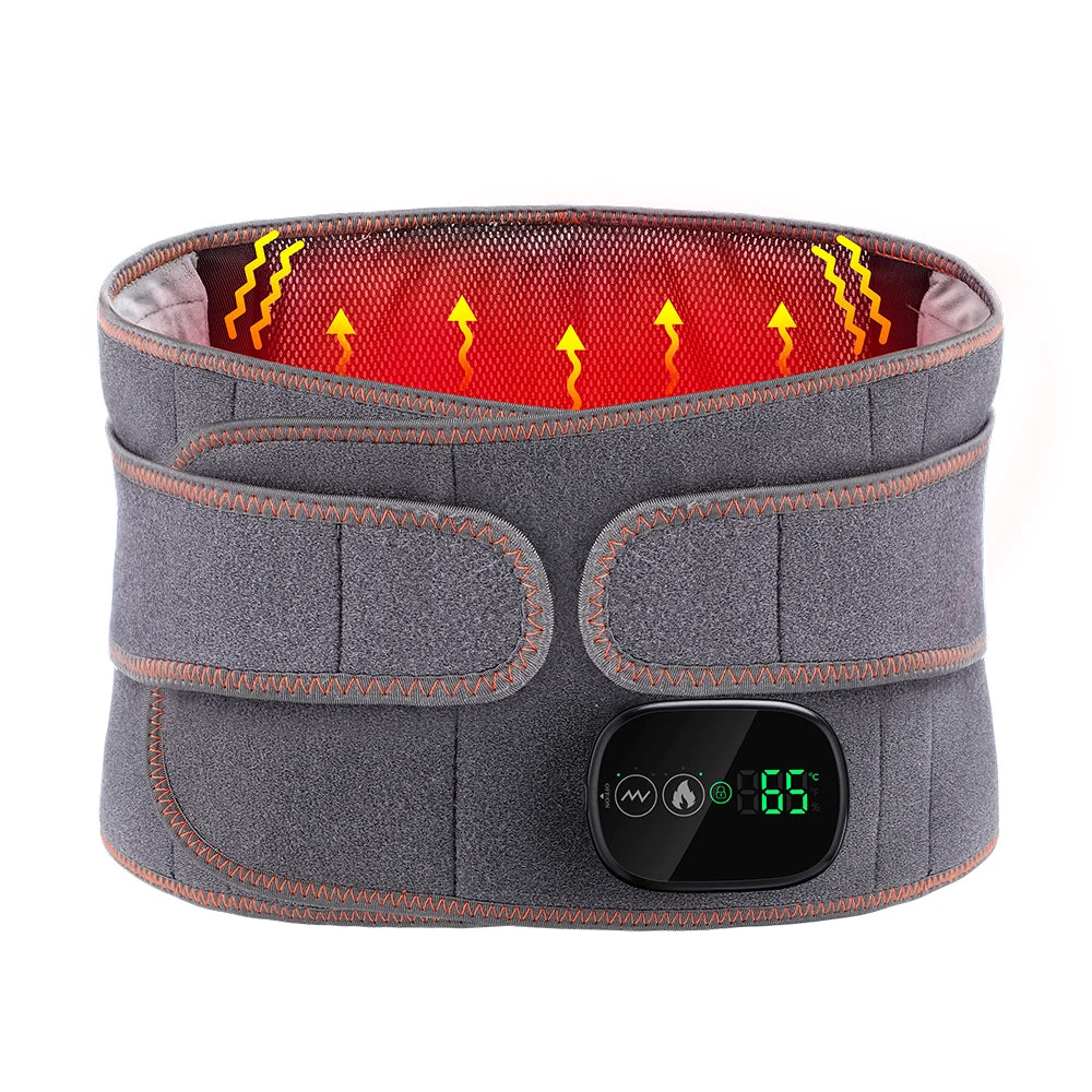 Hailicare Heating Vibration Massager Belt Lumbar Support Brace