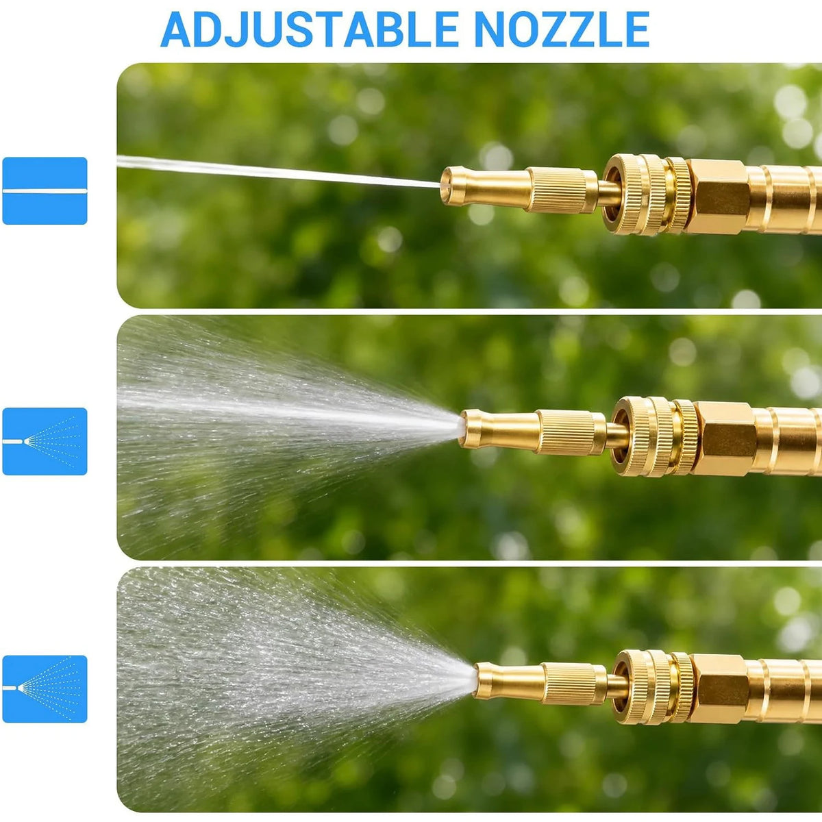 HiMiss Heavy Duty Stainless Steel Kink Proof Garden Hose