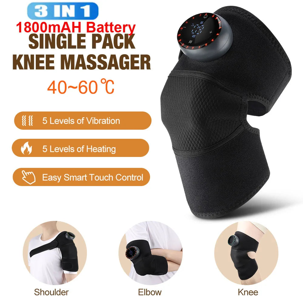 Hailicare Electric Knee Massager With Heat And Vibration Therapy