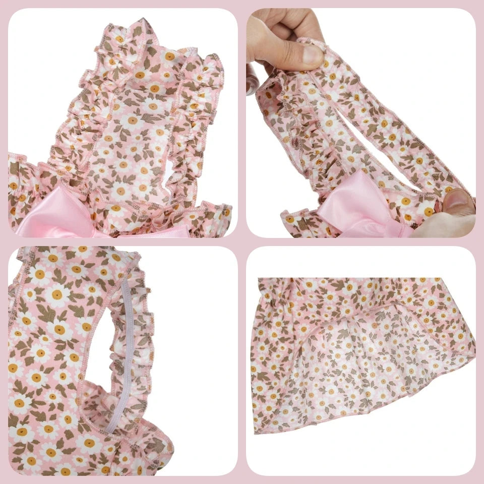 Romantic Floral Pet Dress For Small Dogs And Cats Clothing
