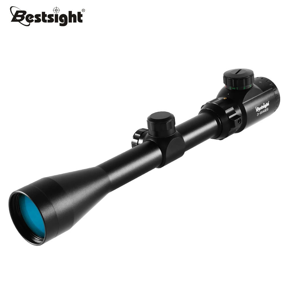 Nabila 3-9X40 Illuminated Hunting Rifle Scope With Mil Dot Reticle