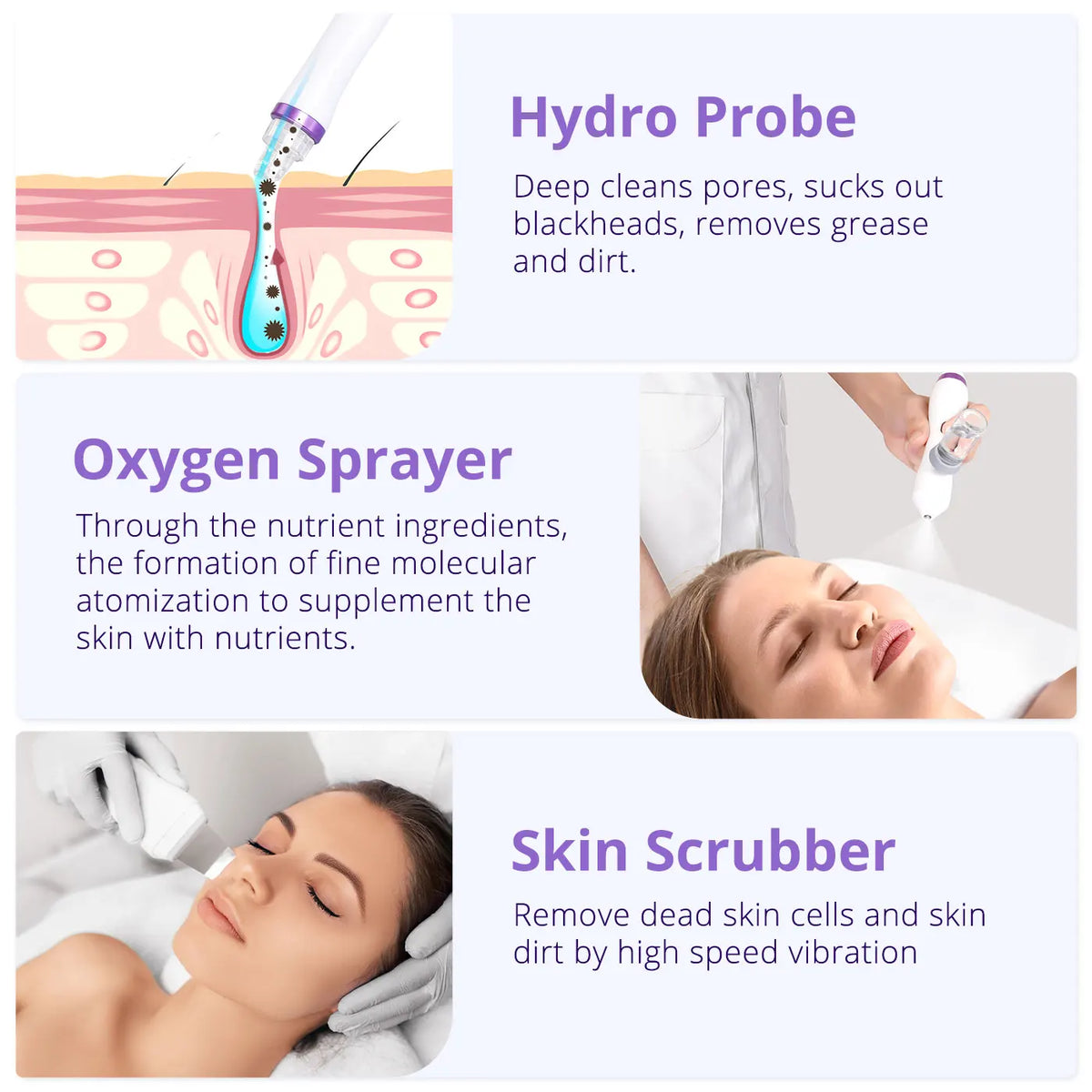 Professional Hydro Water Oxygen Jet Peel Facial Machine