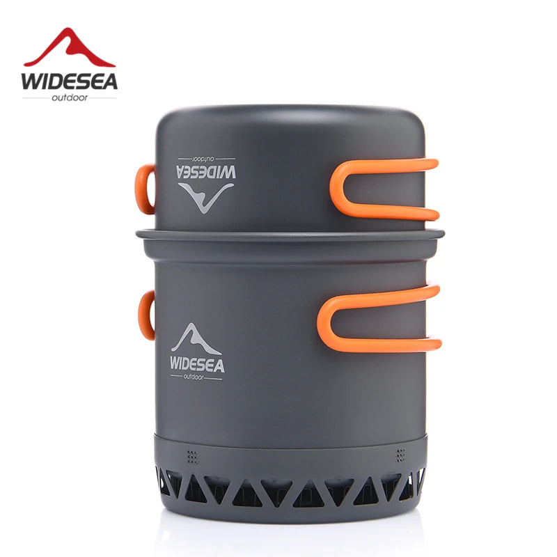 Widesea Foldable Camping Cookware Set Aluminum Outdoor Kitchen Kit