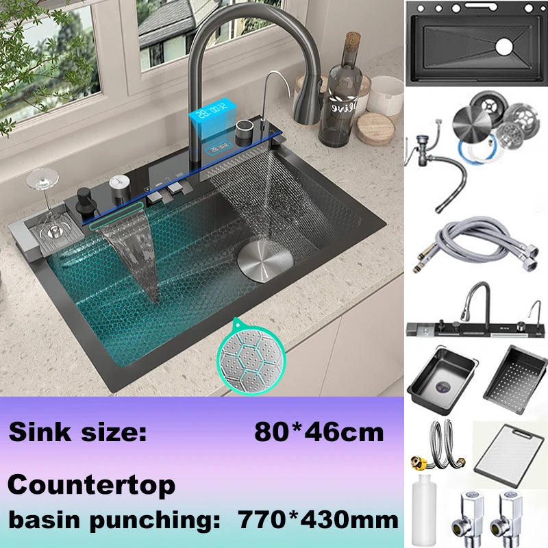 BusySink Modern Stainless Steel Multifunctional Kitchen Sink