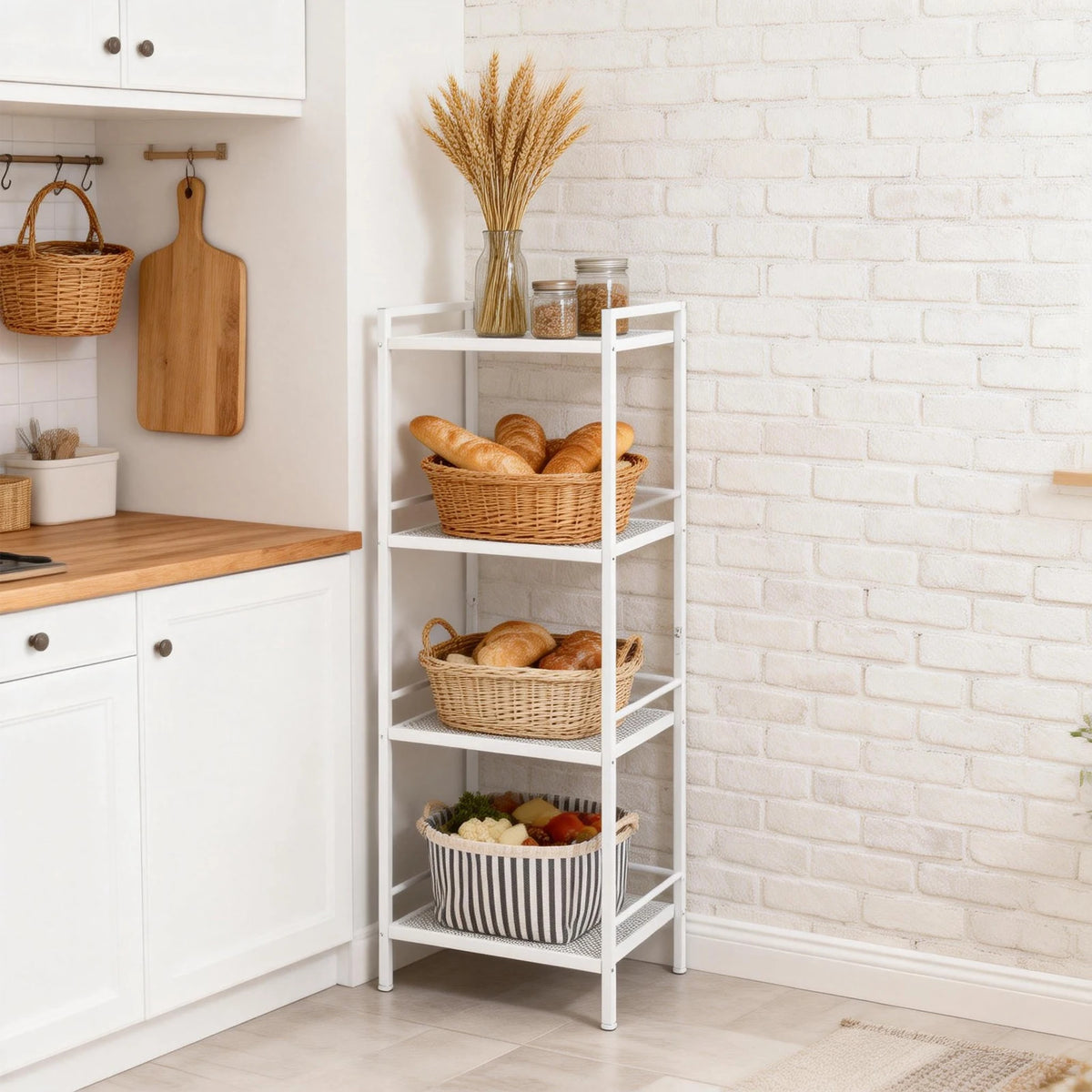Twister CK Carbon Steel Four Tier Storage Rack For Kitchen