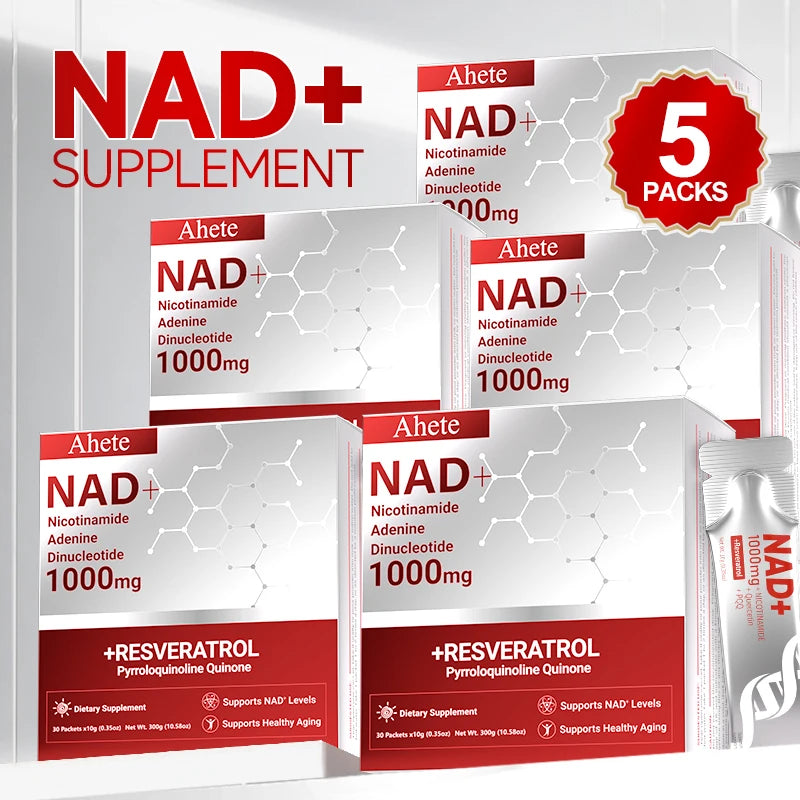 Ahete NAD Supplement With Nicotinamide And Resveratrol