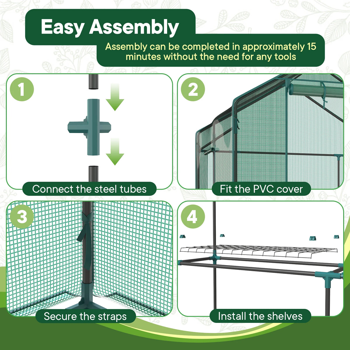 Heavy Duty Portable Greenhouse For Outdoor Garden Plants
