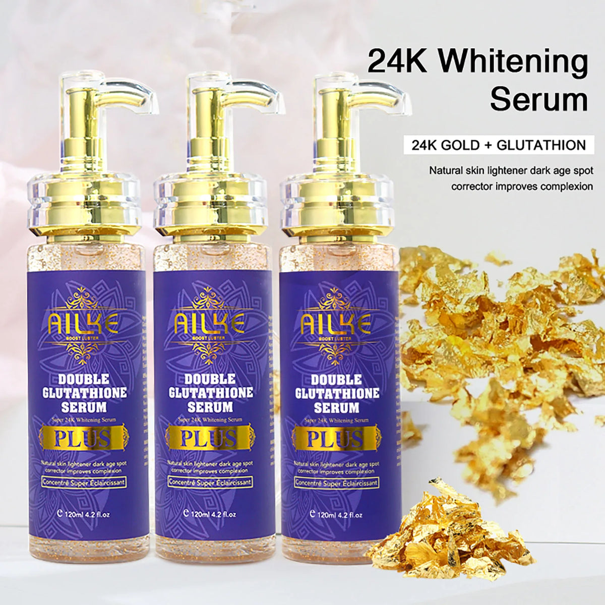 Ailke Glutathione Whitening Skin Care Set Targets Dark Spots