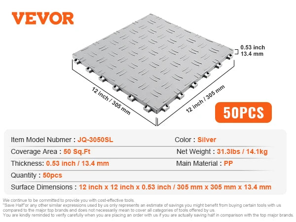Interlocking Double Sided Non Slip Garage Floor Tiles