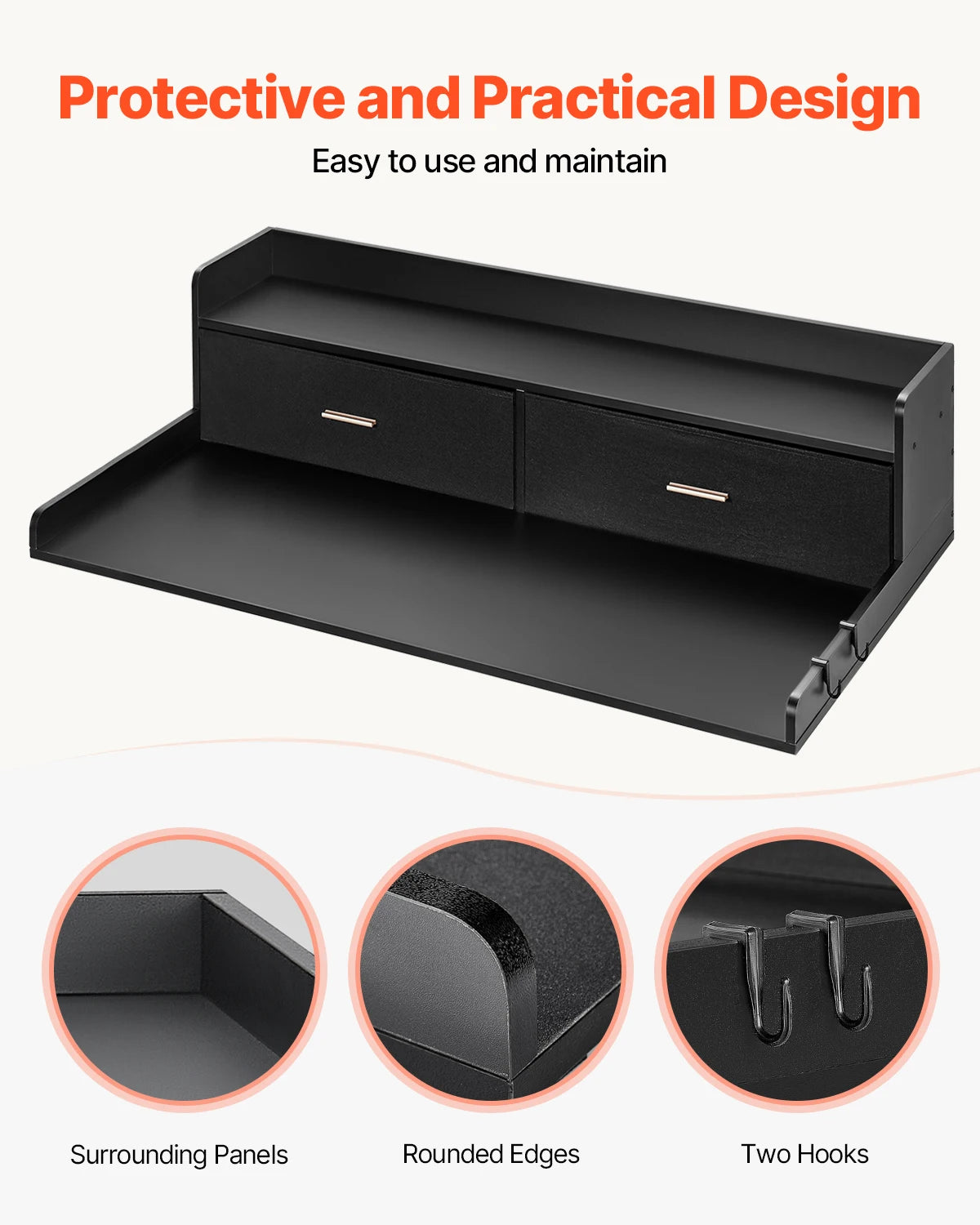 washer dryer countertop with storage shelf