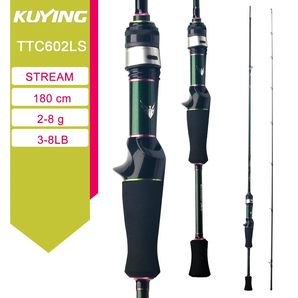 Kuying Teton Carbon Baitcasting Spinning Fishing Rod