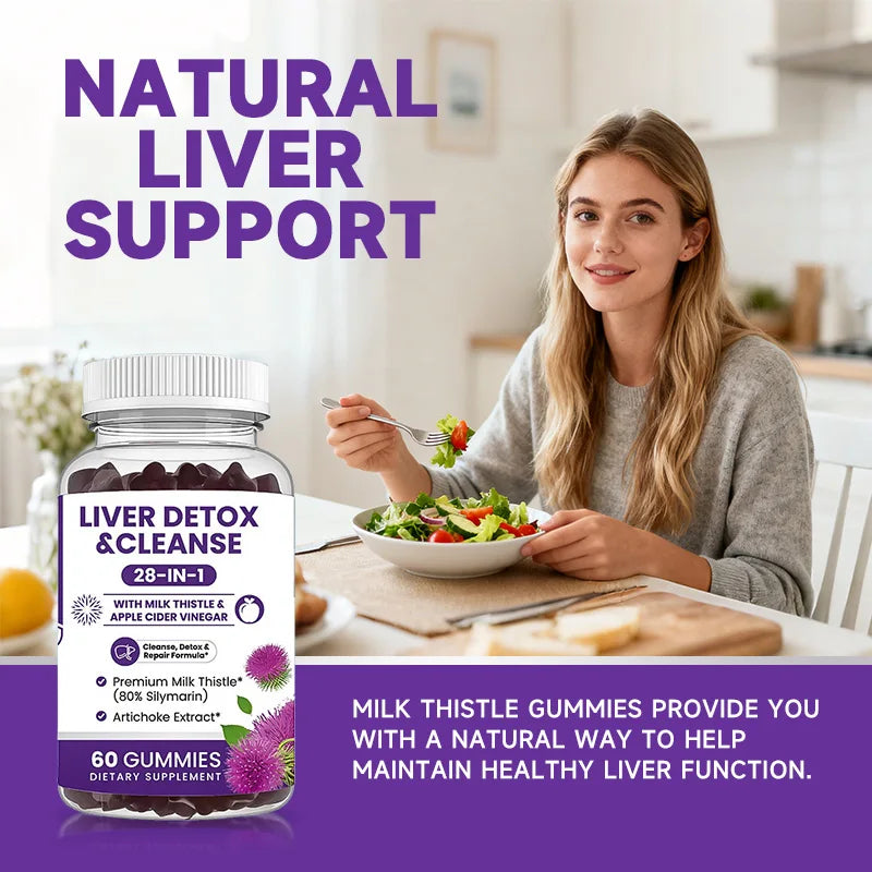 Milk Thistle Liver Detox Gummies Supporting Digestion And Metabolism