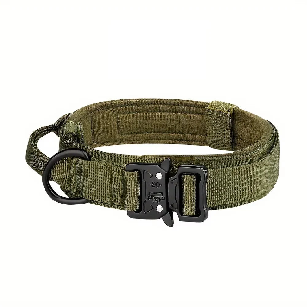 Adjustable Nylon Dog Collar And Leash Set With Quick Release Buckle