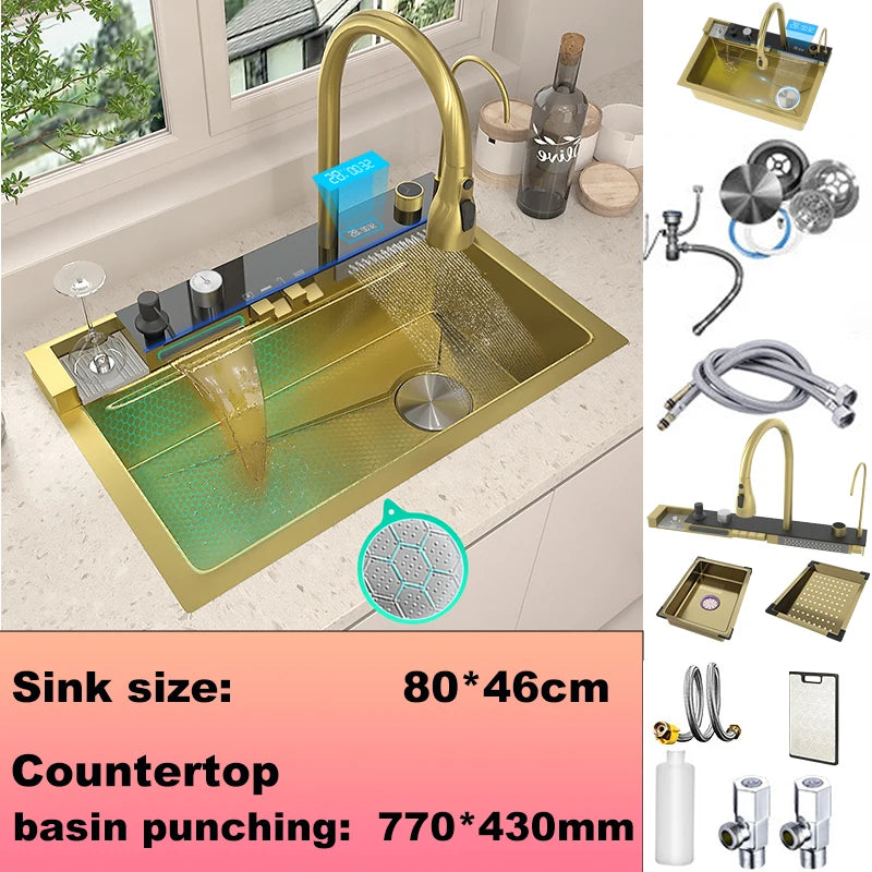 BusySink Modern Stainless Steel Multifunctional Kitchen Sink