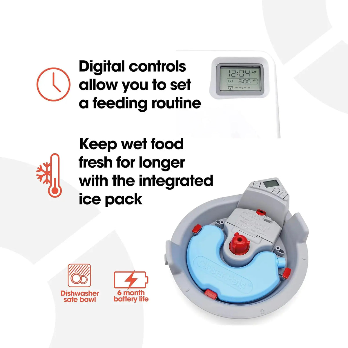 Cat Mate C300 Automatic Digital Pet Feeder With Ice Pack