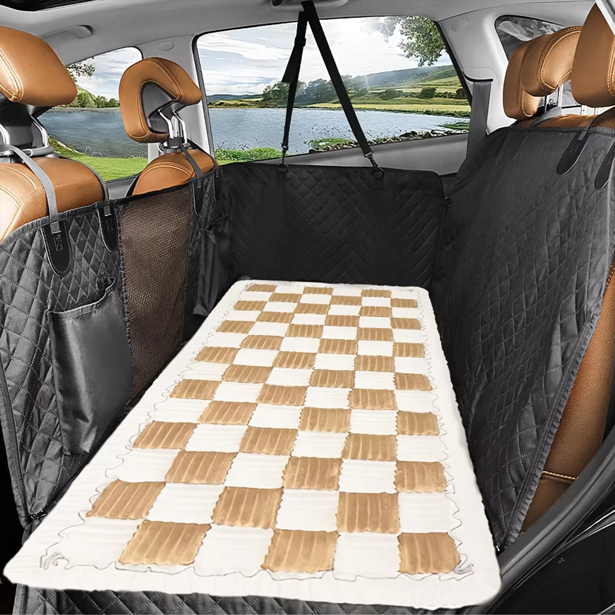 CWV Warm Anti Slip Coral Fleece Pet Bed Mat Protector