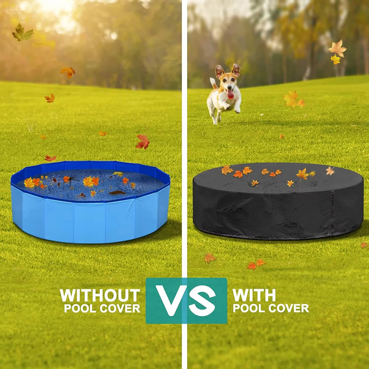 Foldable Waterproof Dog Swimming Pool With Metal Frame