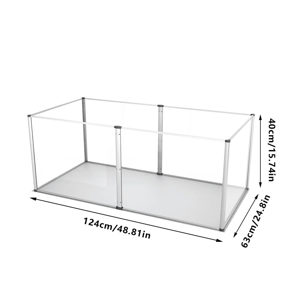 Borwart Indoor Acrylic Dog Playpen Enclosure Whelping Pen
