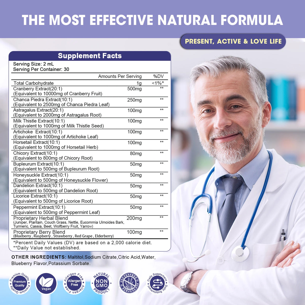 Minch Natural Cranberry Extract Drops Urinary Tract Health Support