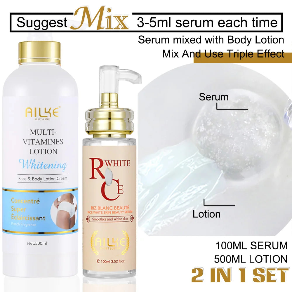 AILKE Multi Vitamin Whitening Body Lotion For Even Skin Tone