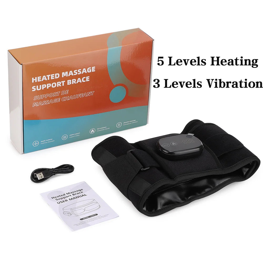 Hailicare Rechargeable Heated Massage Waist Belt Lumbar Support