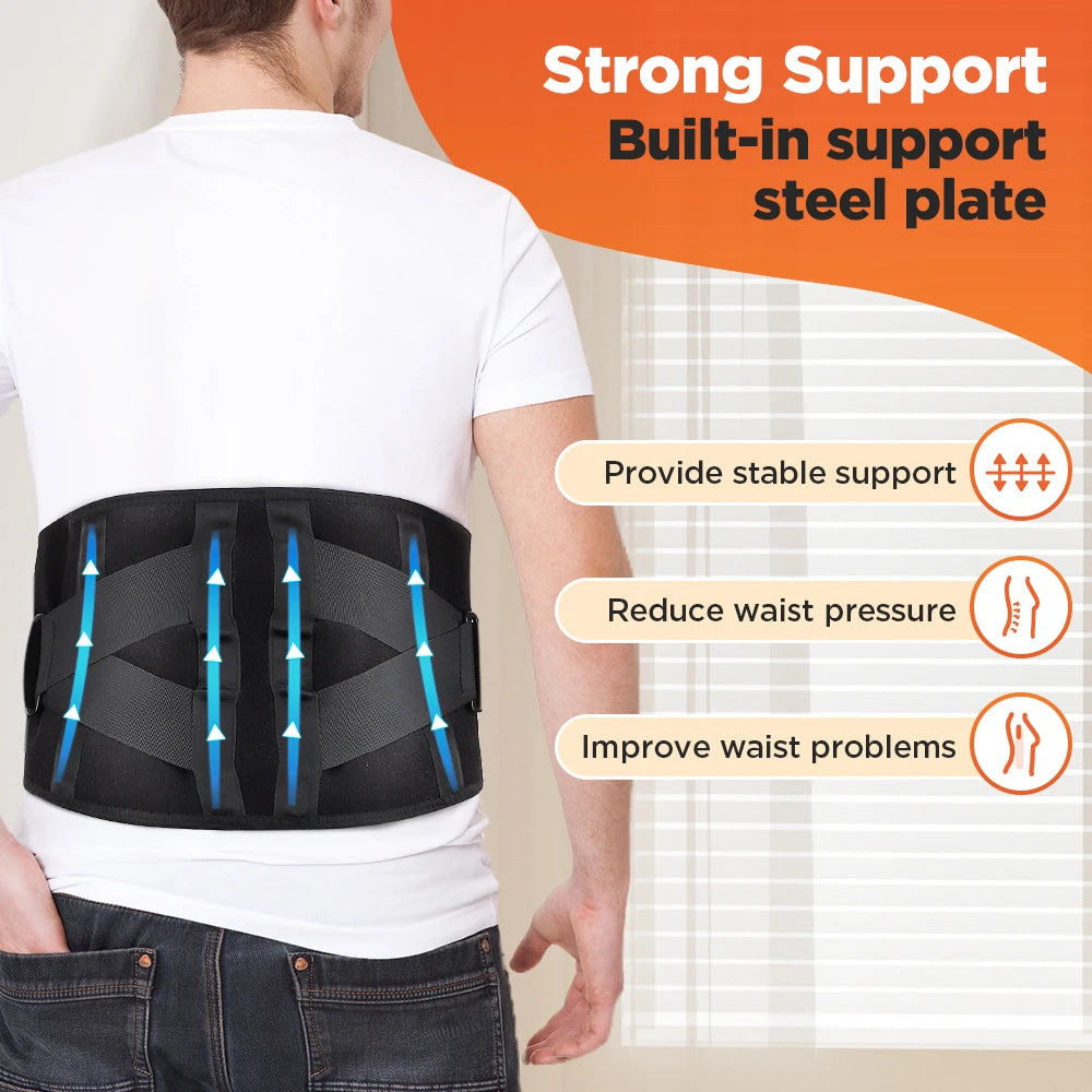 Hailicare Rechargeable Heated Massage Waist Belt Lumbar Support