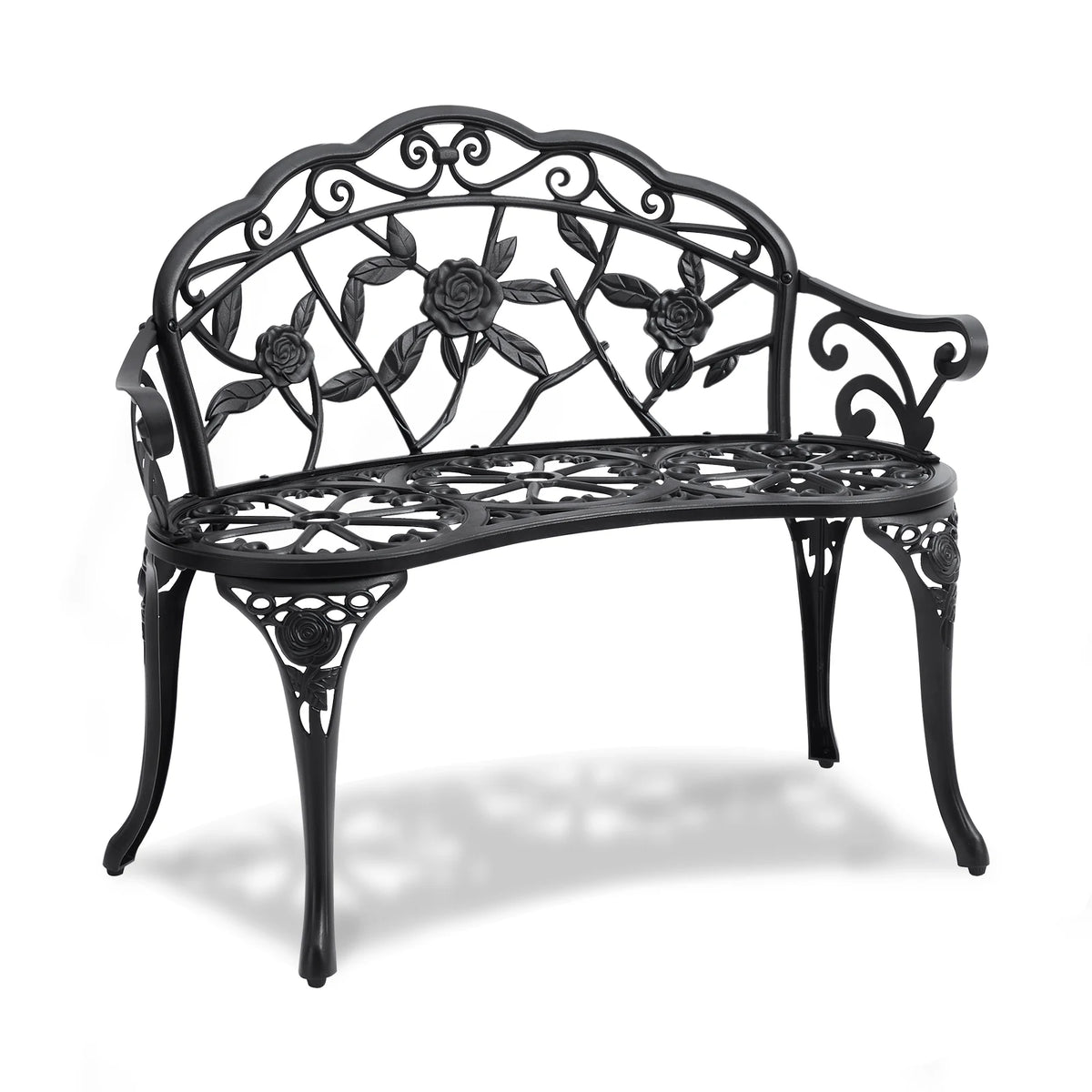 SucceBuy Heavy Duty Wooden Outdoor Garden Bench For Patio