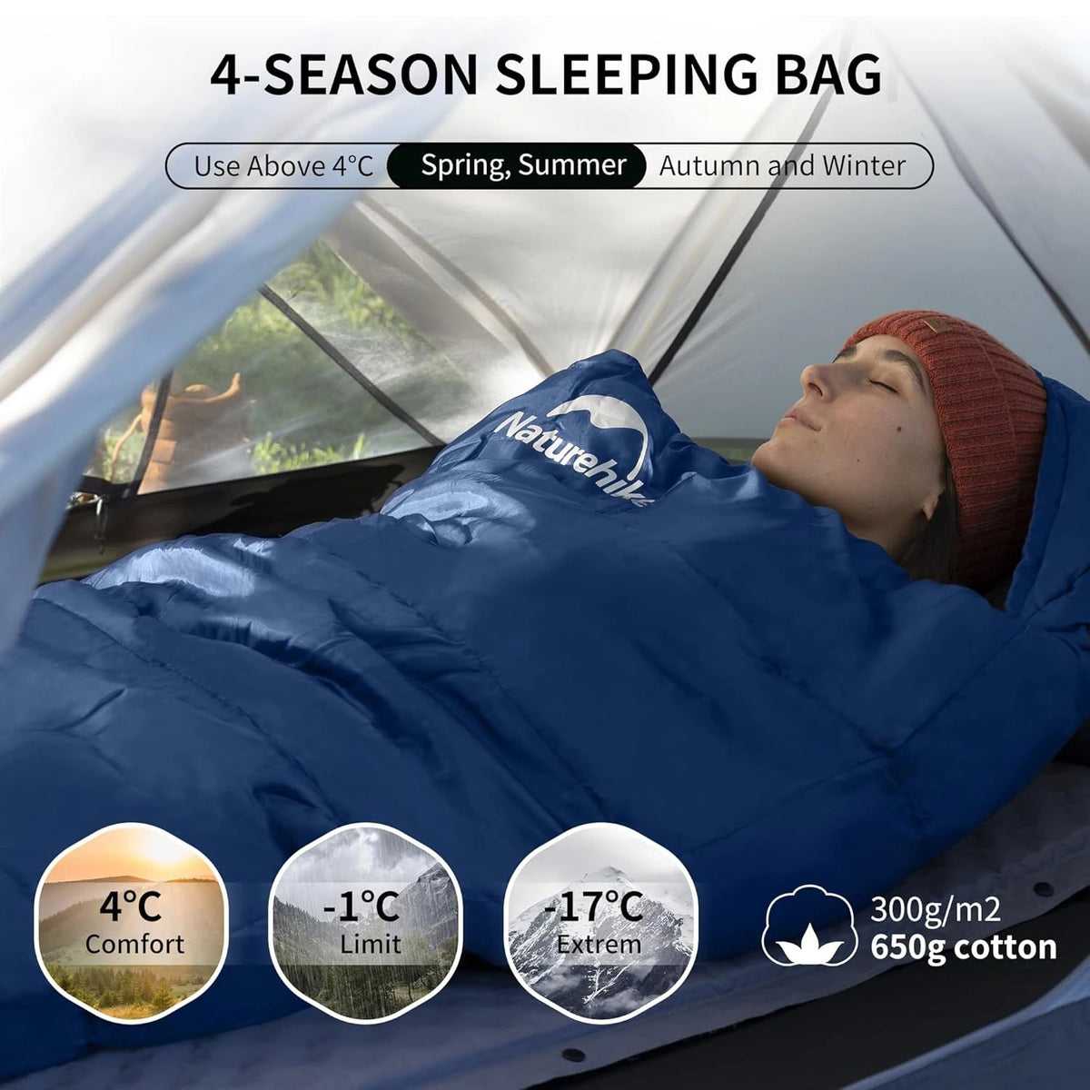 Naturehike Thermal Mummy Sleeping Bag For Winter Camping
