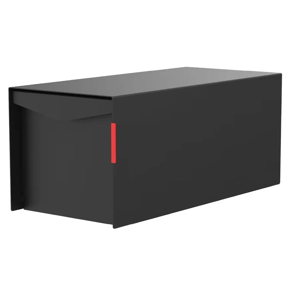 Modern Galvanized Steel Post Mount Weatherproof Mailbox