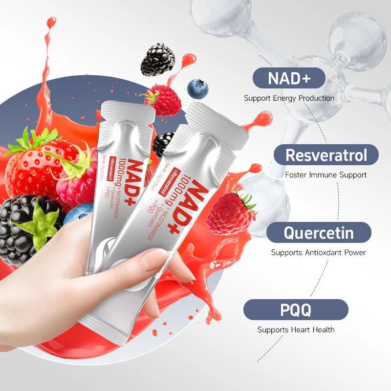 Ahete NAD Supplement With Nicotinamide And Resveratrol