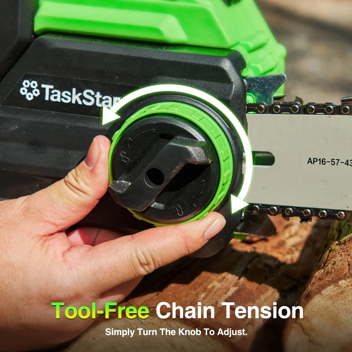 TaskStar Brushless Cordless Chainsaw With Automatic Oiling System