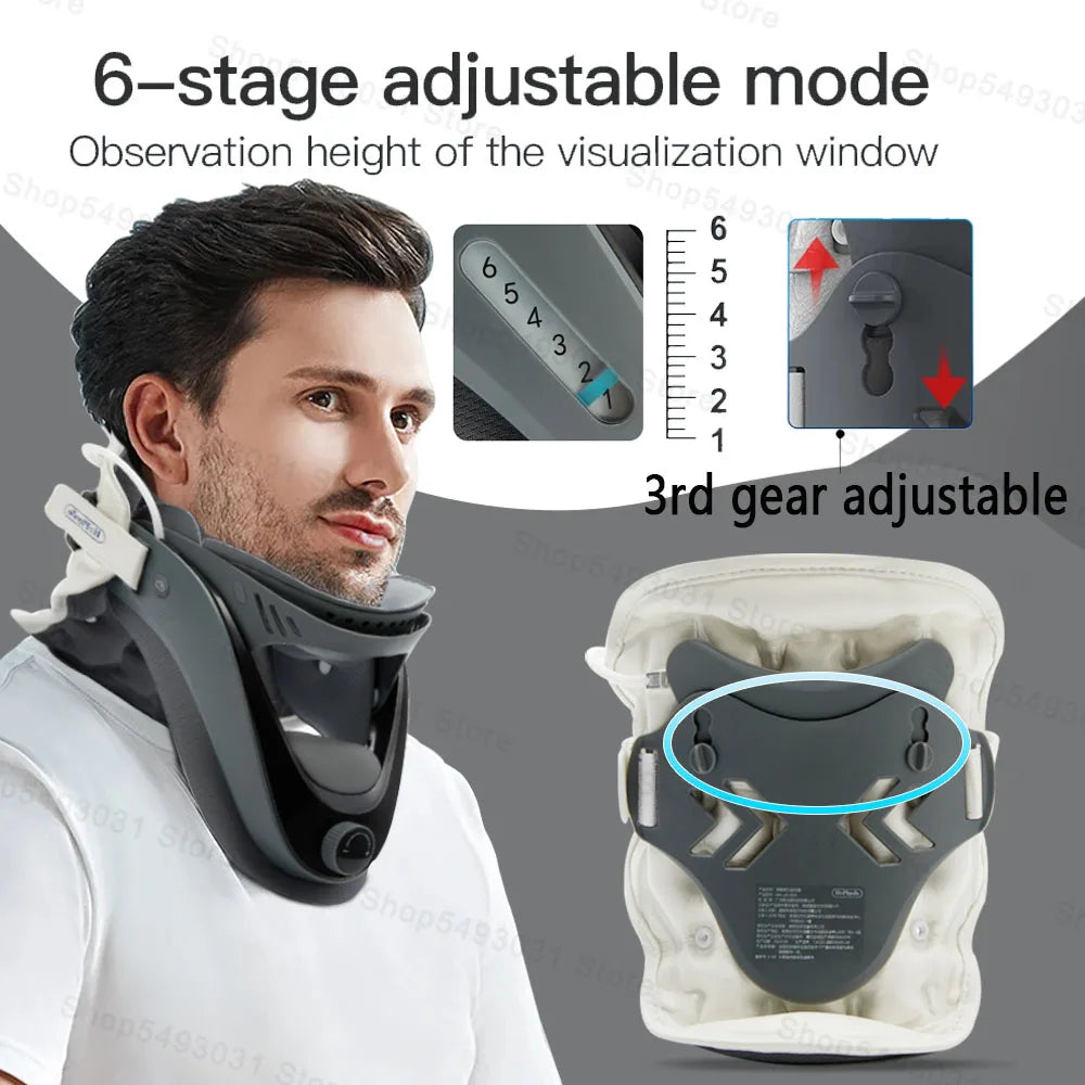 Adjustable Cervical Neck Traction Device For Home Spinal Support