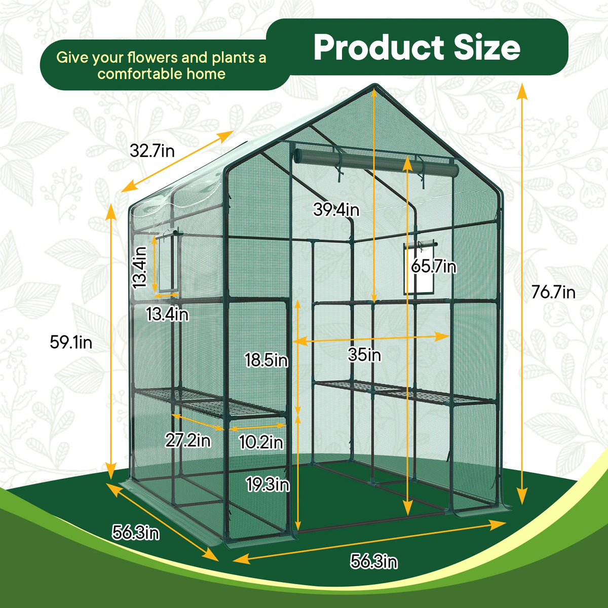 Heavy Duty Portable Greenhouse For Outdoor Garden Plants