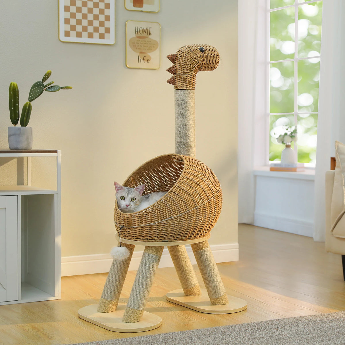 PAWZ Road Dinosaur Cat Tree Sisal Scratching Post Condo