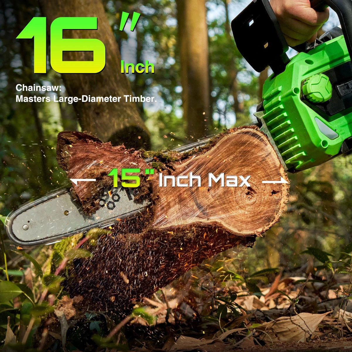 TaskStar Brushless Cordless Chainsaw With Automatic Oiling System