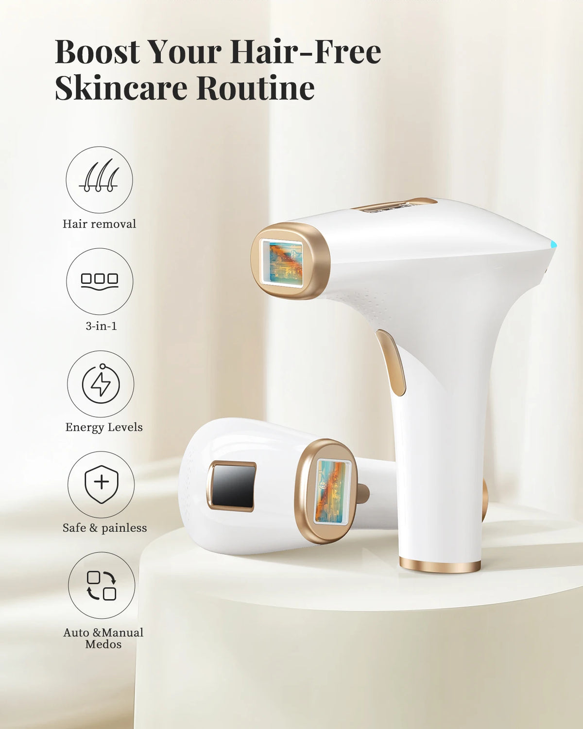 Lysmoski IPL Hair Removal Epilator Device For Full Body
