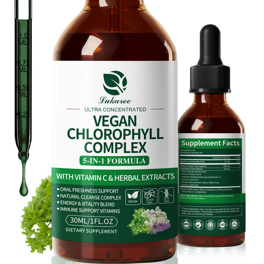 Lukaree Chlorophyll Liquid Drops Supports Natural Cleansing And Immunity