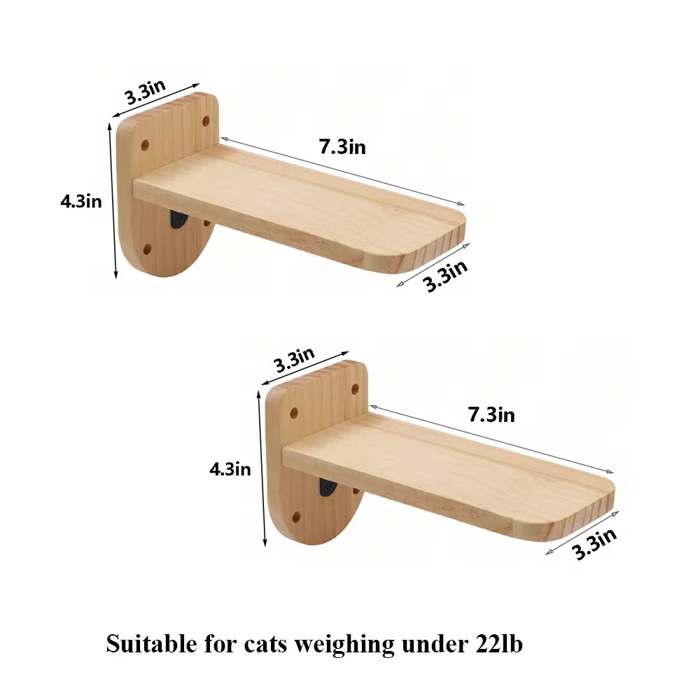 Indoor Wall Mounted Cat Roped Bridge With Sisal Steps