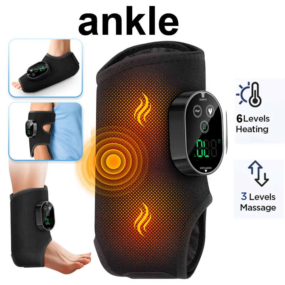 Hailicare Wireless Heating Ankle Brace For Foot Pain And Massage