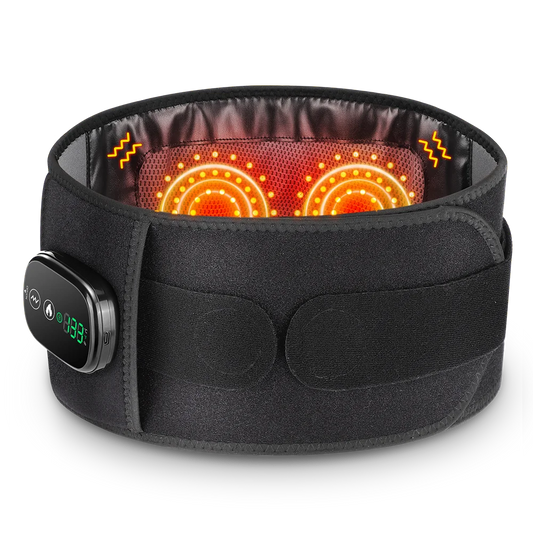 Hailicare Rechargeable Heated Waist Massager Red Light Muscle Relief Belt