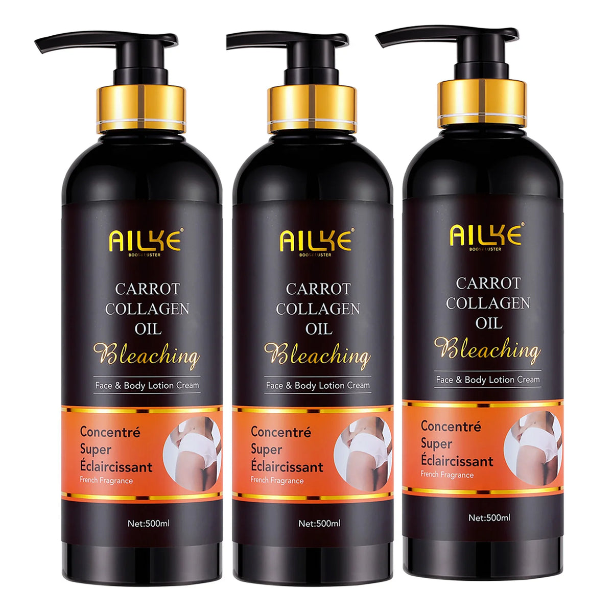 Ailke Whitening Body Lotion With Collagen And Natural Carrot Oil