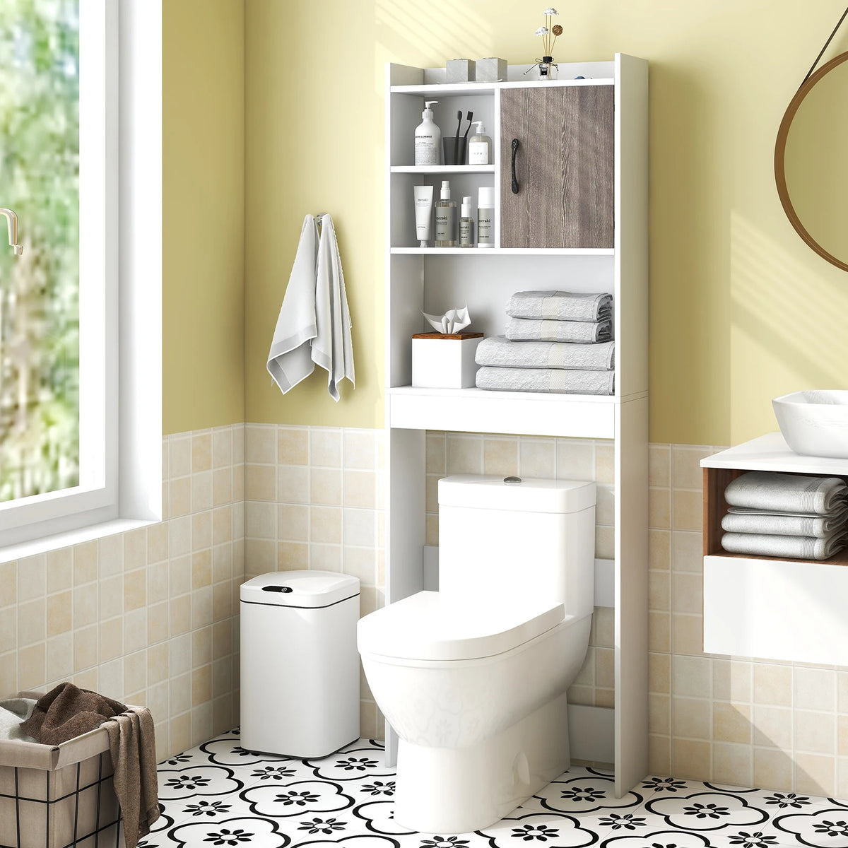 over the toilet storage cabinet