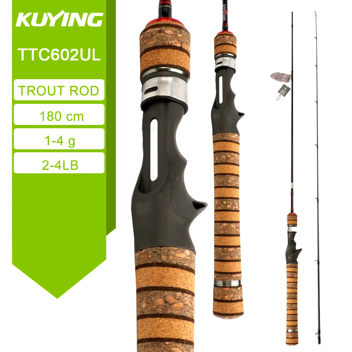 Kuying Teton Carbon Baitcasting Spinning Fishing Rod