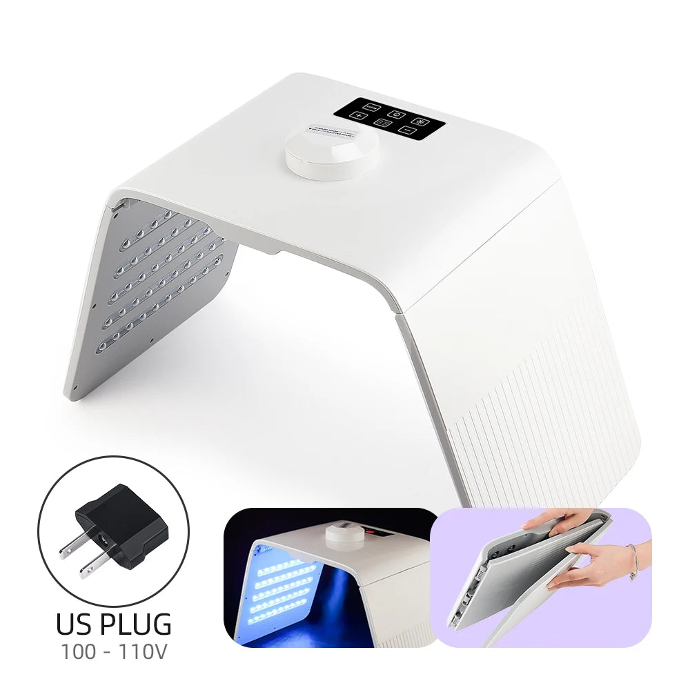 Foreverlily Folding Led Photon Facial Beauty Machine With Nano Spray